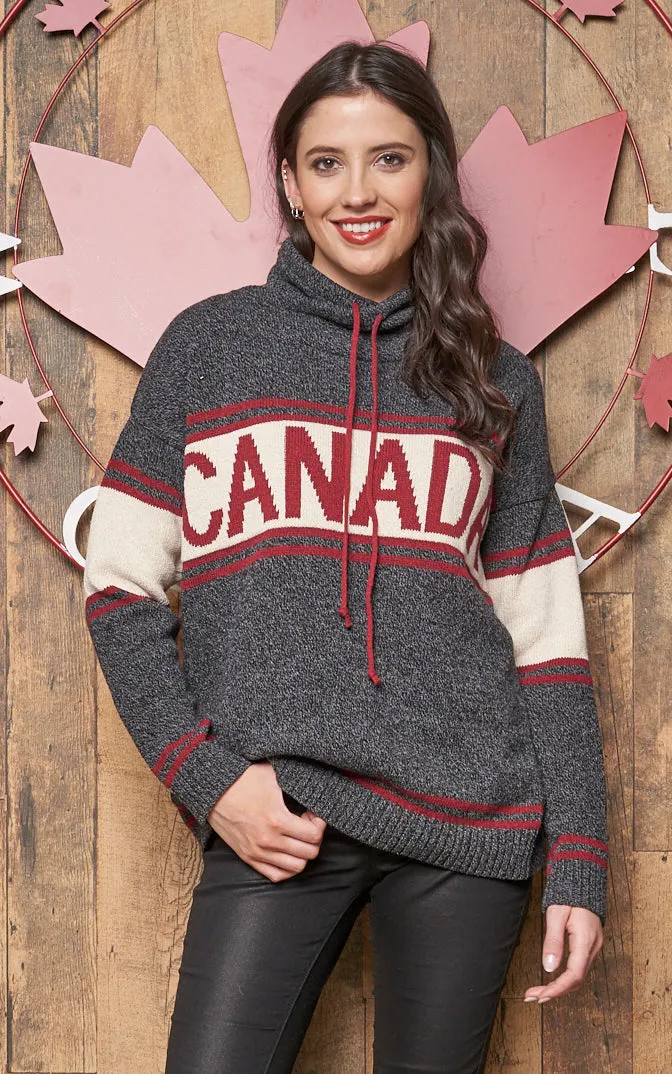 Canadiana Eco Cotton High neck/Funnel Pullover Sweater