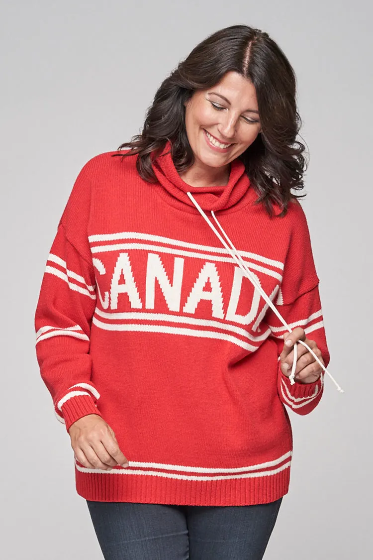 Canadiana Eco Cotton High neck/Funnel Pullover Sweater