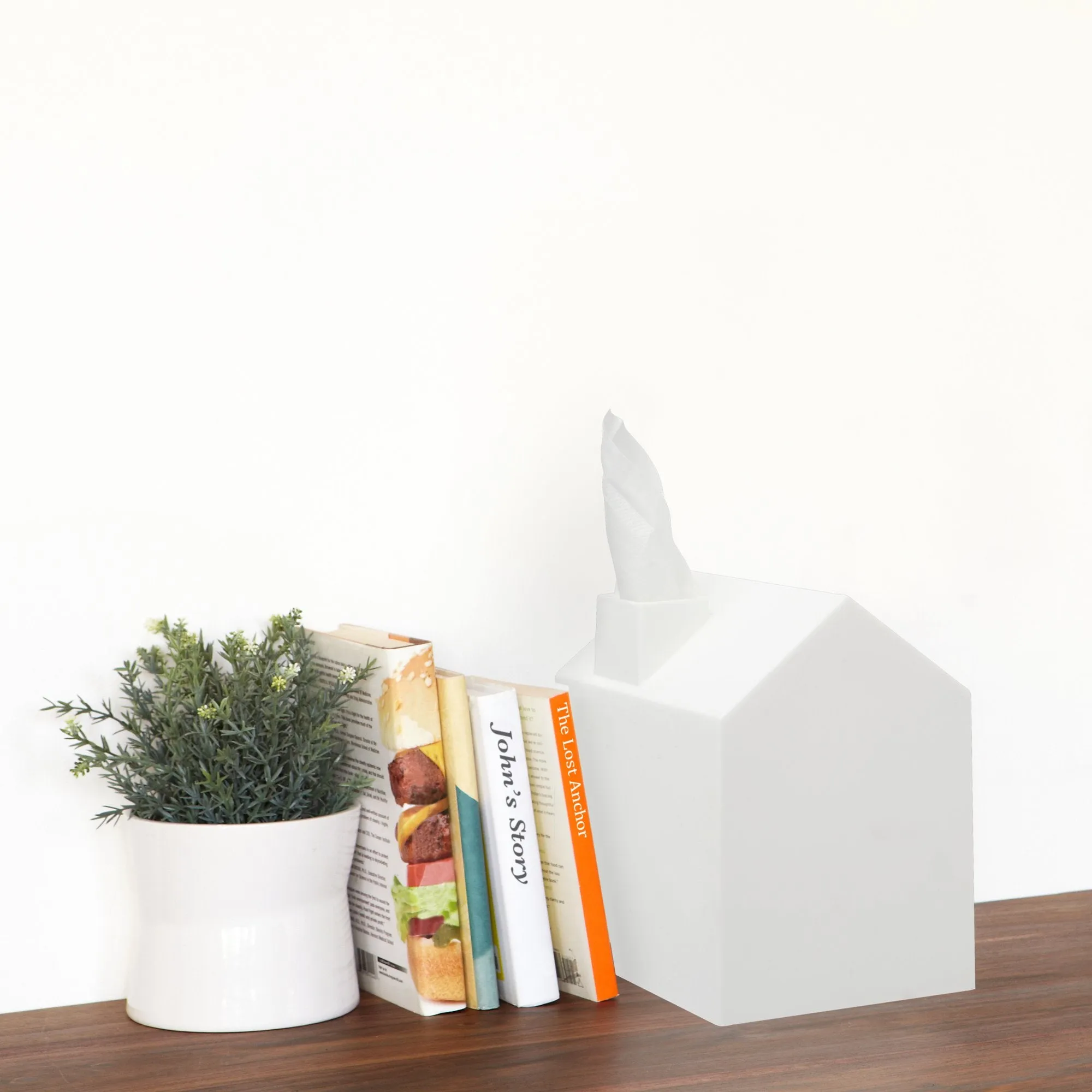 Casa Tissue Box Cover White