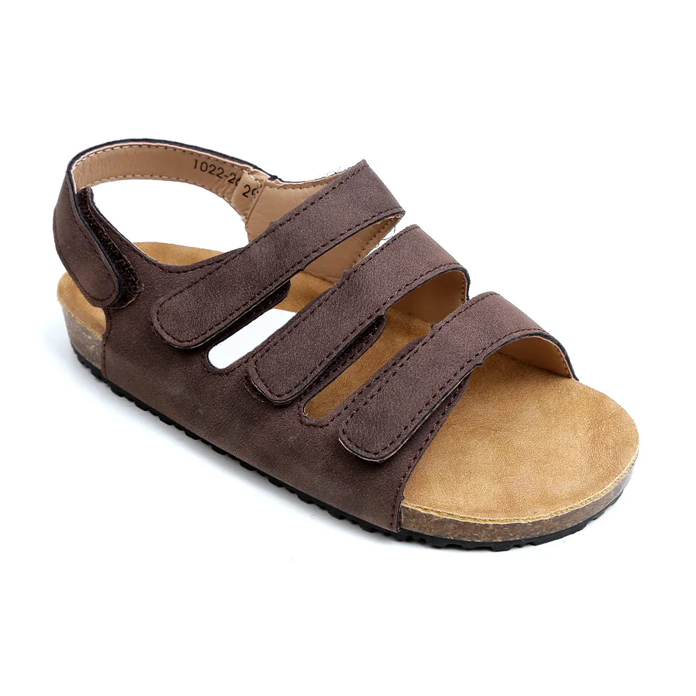 Casual Straps Sandal For Boys - Coffee