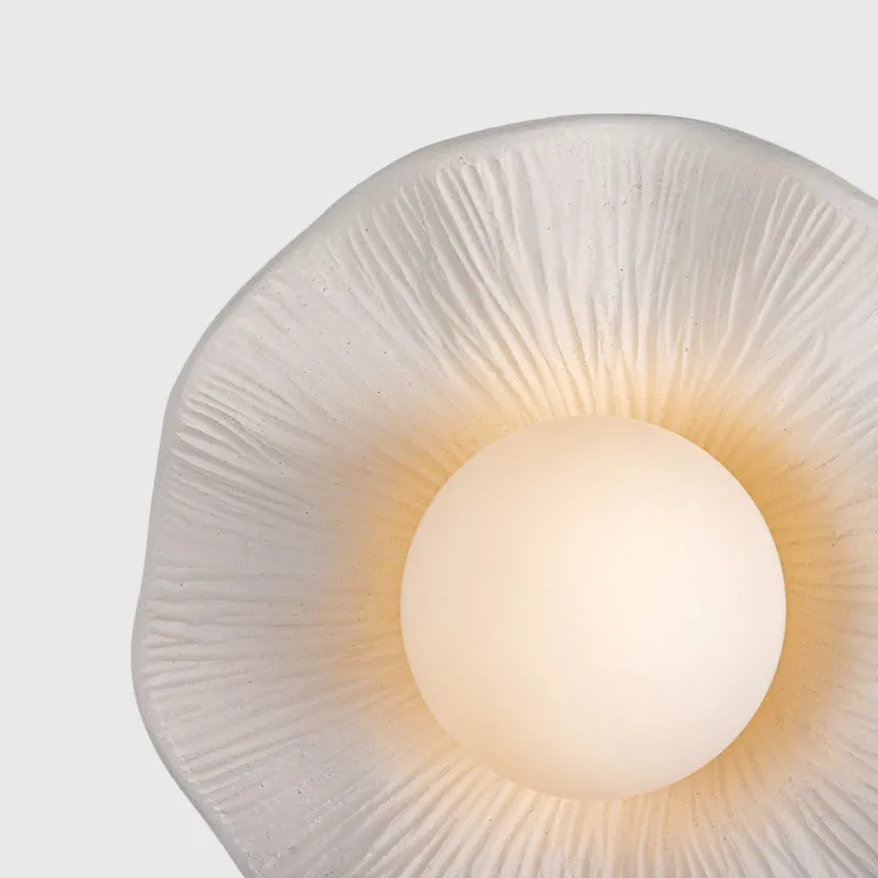 Ceramic Grooved Wall Light