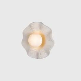 Ceramic Grooved Wall Light