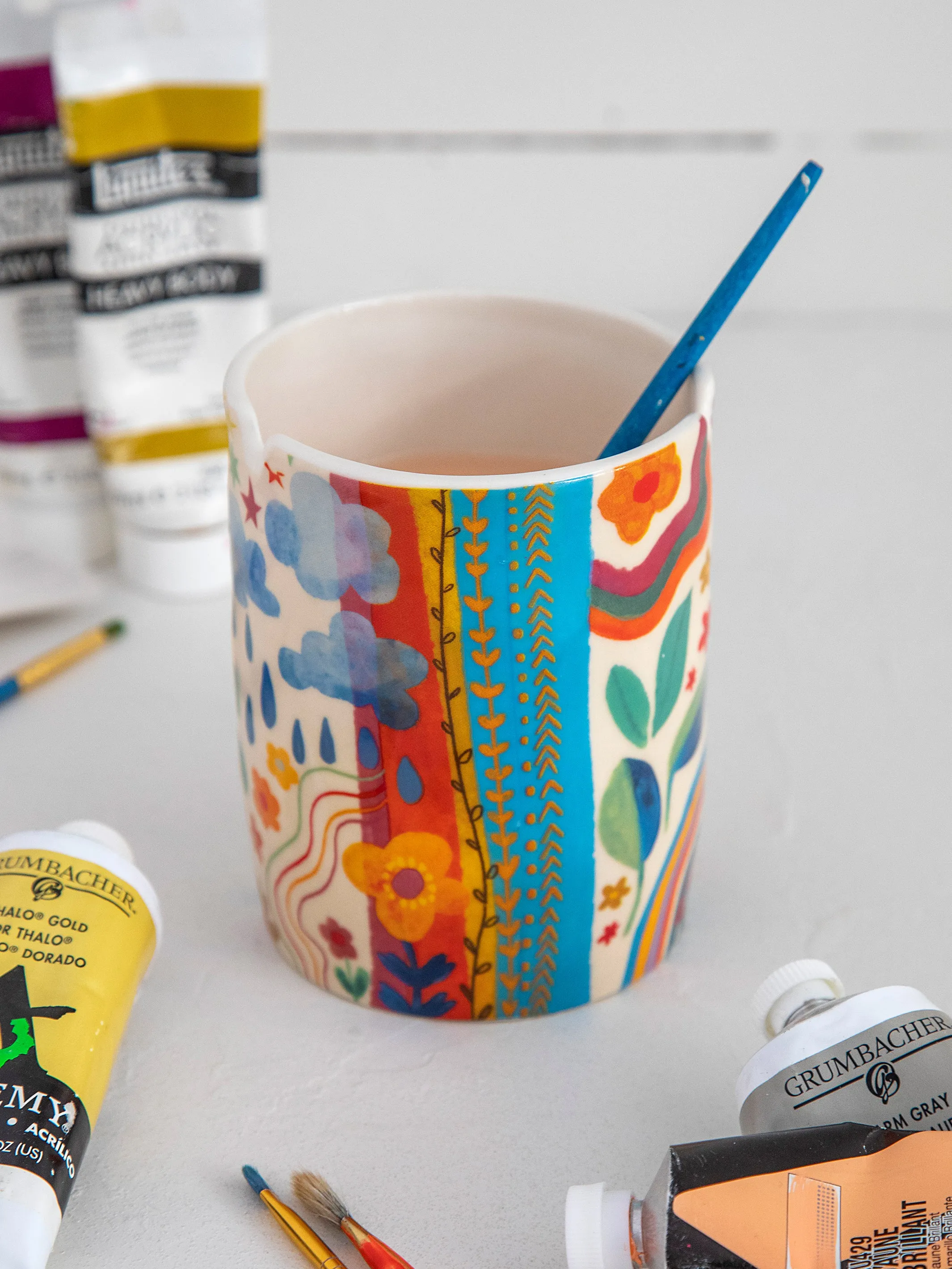 Ceramic Painter's Cup - Make Good Things