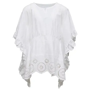 Cesci White Eyelet Cover Up