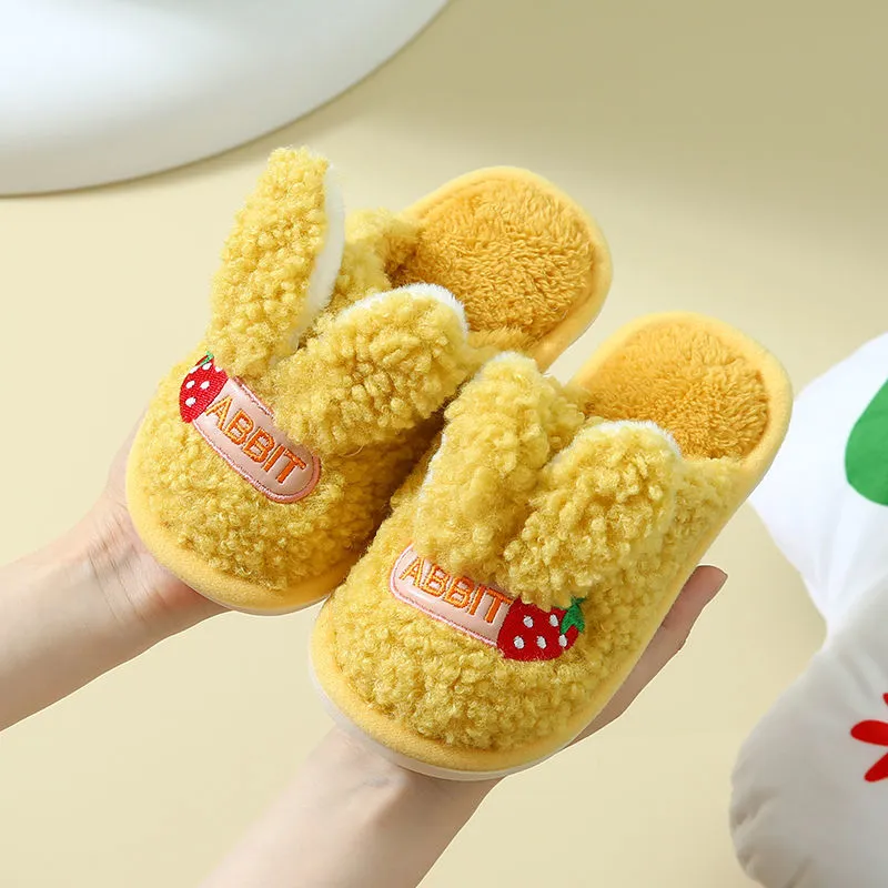 Children's Cotton Bunny Ears Slippers