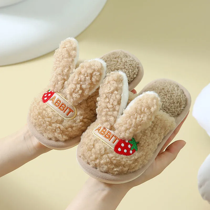 Children's Cotton Bunny Ears Slippers