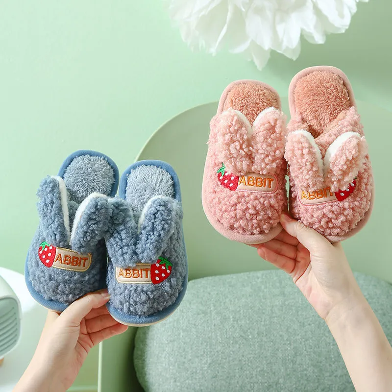 Children's Cotton Bunny Ears Slippers