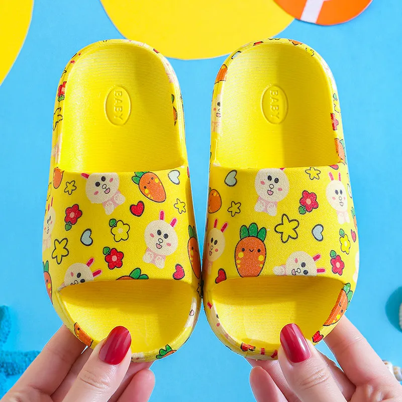 Children'S Slippers Summer New Boy Cartoon Car Baby Sandals Kids Indoor Non-Slip Girls Hole Shoes