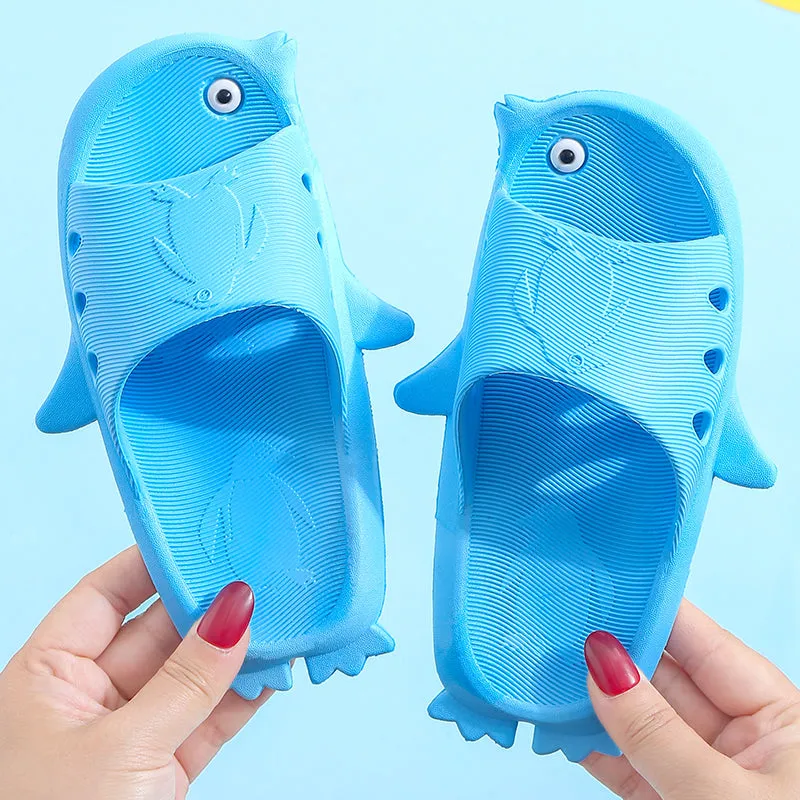 Children'S Slippers Summer New Boy Cartoon Car Baby Sandals Kids Indoor Non-Slip Girls Hole Shoes