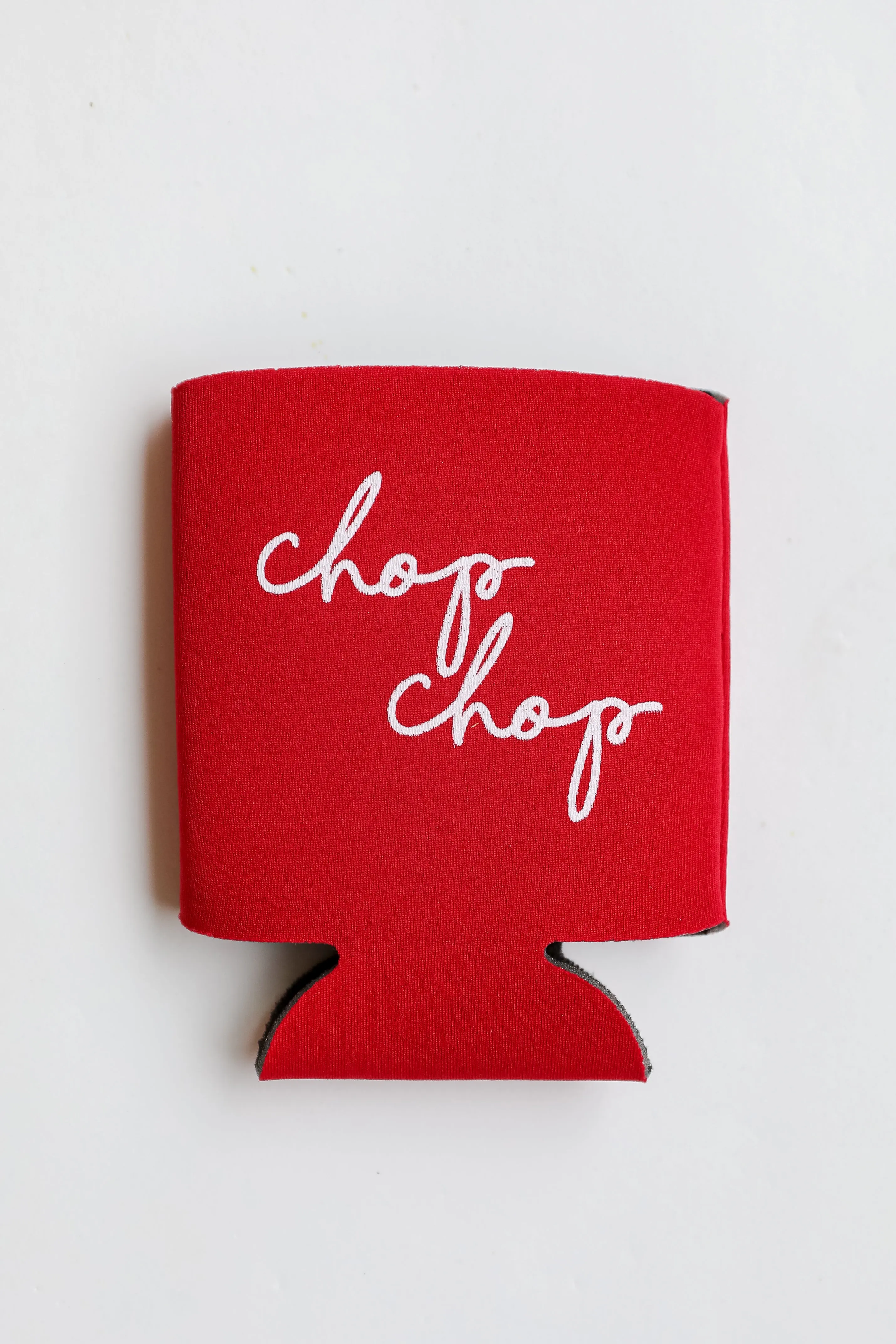 Chop Chop Script Koozie