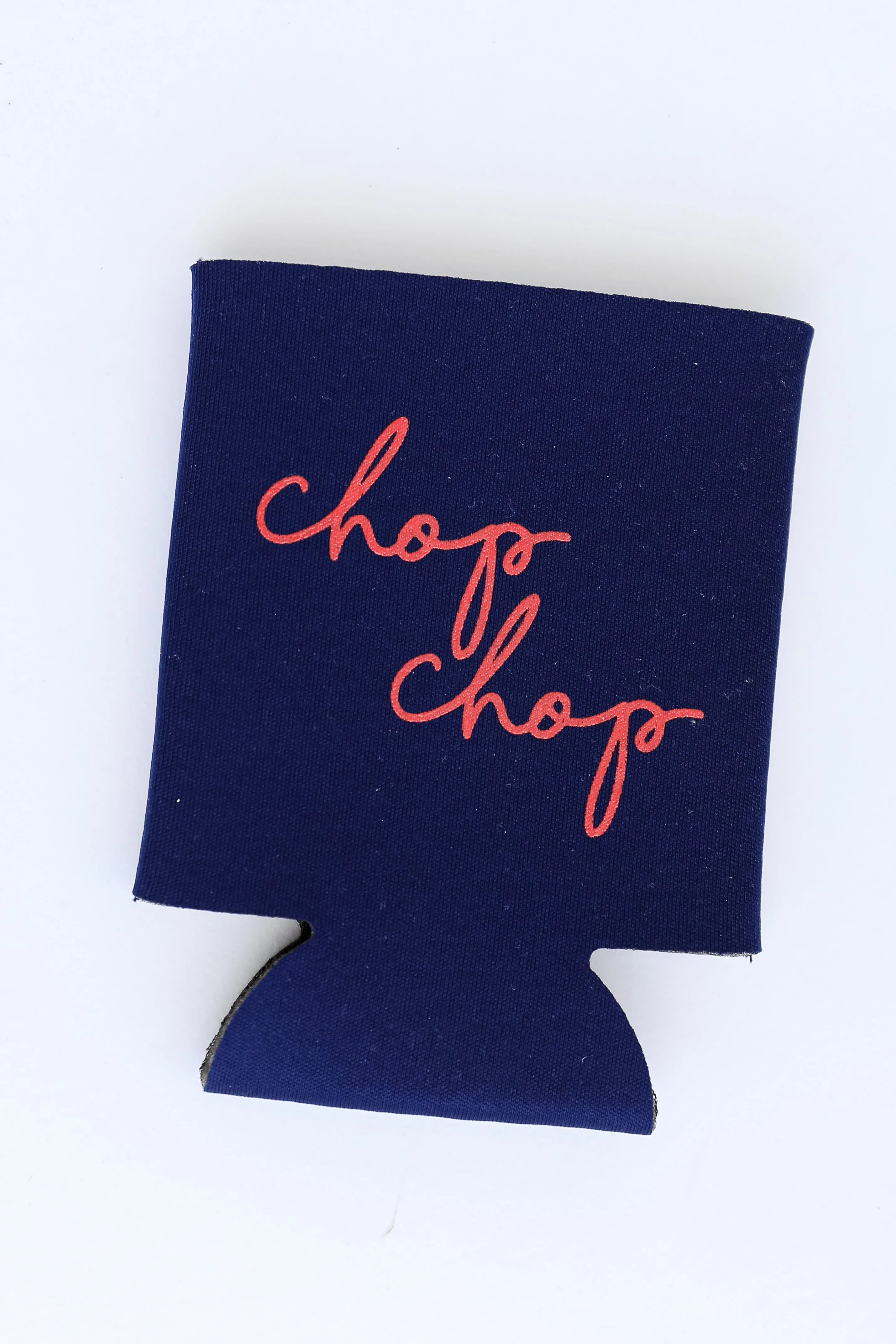 Chop Chop Script Koozie