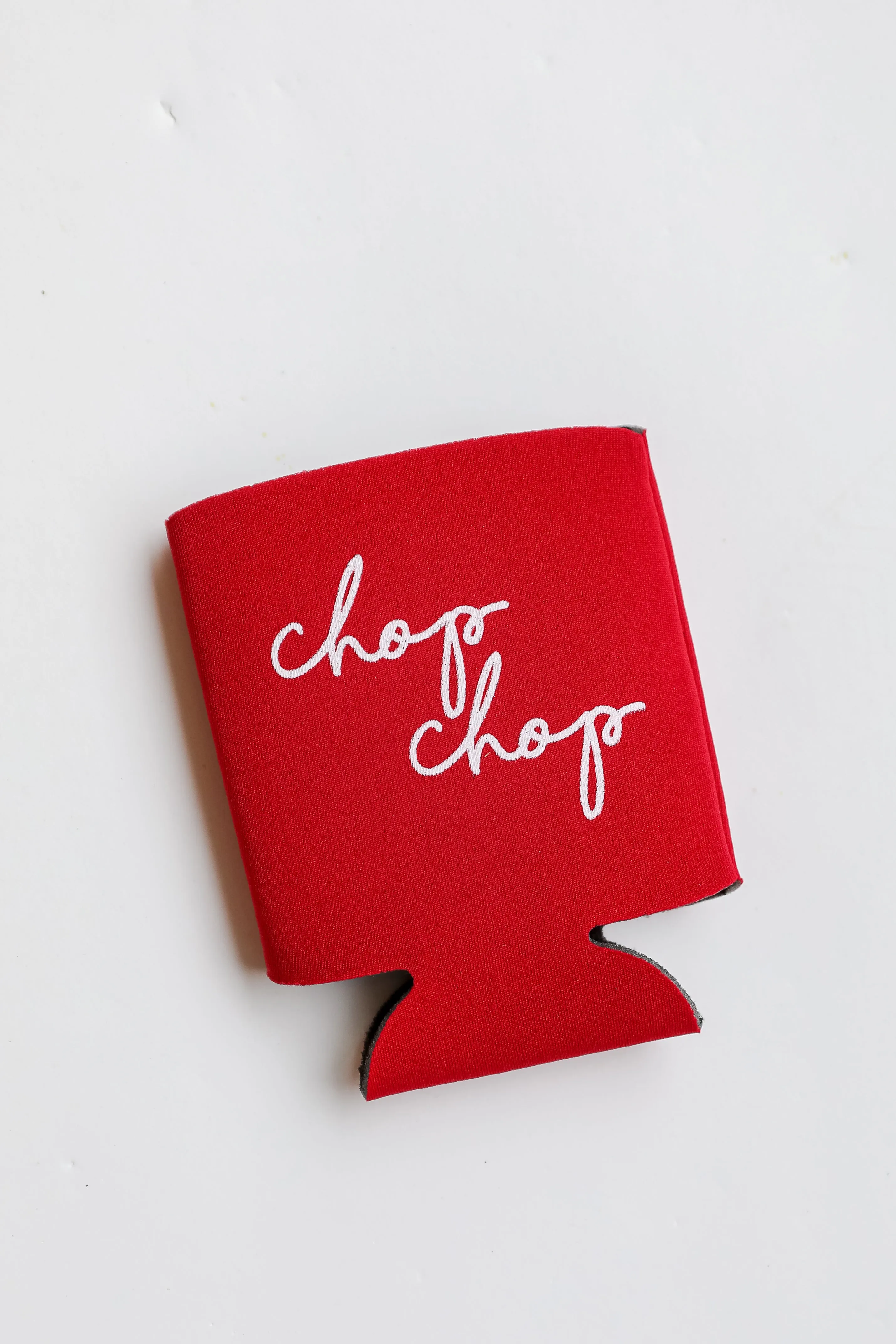 Chop Chop Script Koozie