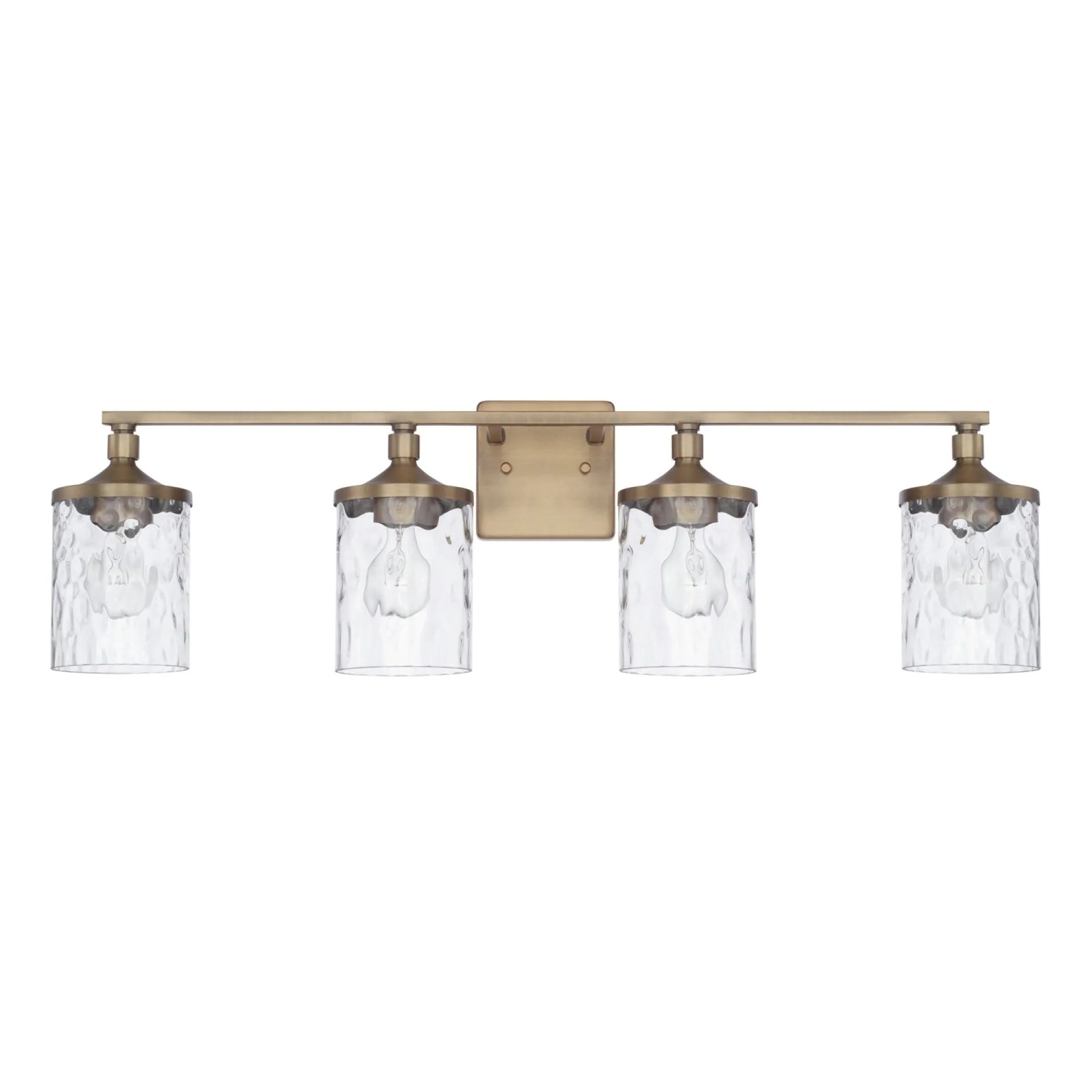 Colton 4 Light Vanity - Aged Brass