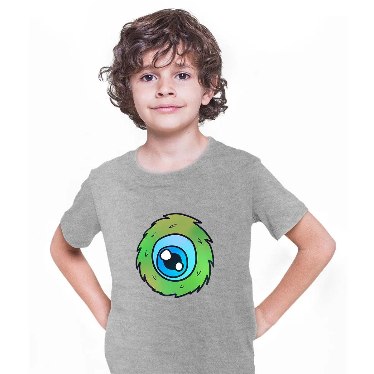 Cookie Green Tongue Monster Eye Funny Gift Drawing Kids Printed T-Shirt for Kids