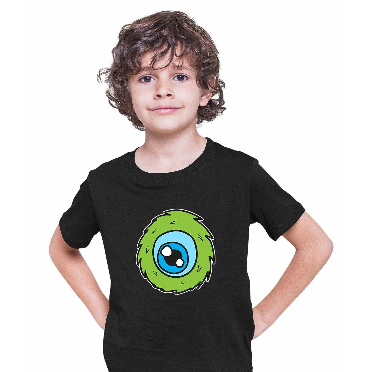 Cookie Green Tongue Monster Eye Funny Gift Drawing Kids Printed T-Shirt for Kids