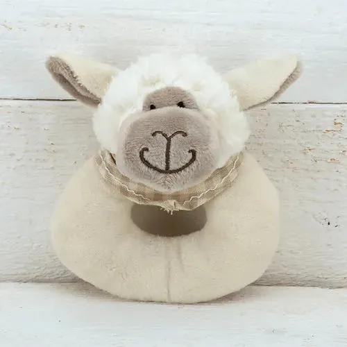 Cream Sheep Baby Rattle By Jomanda