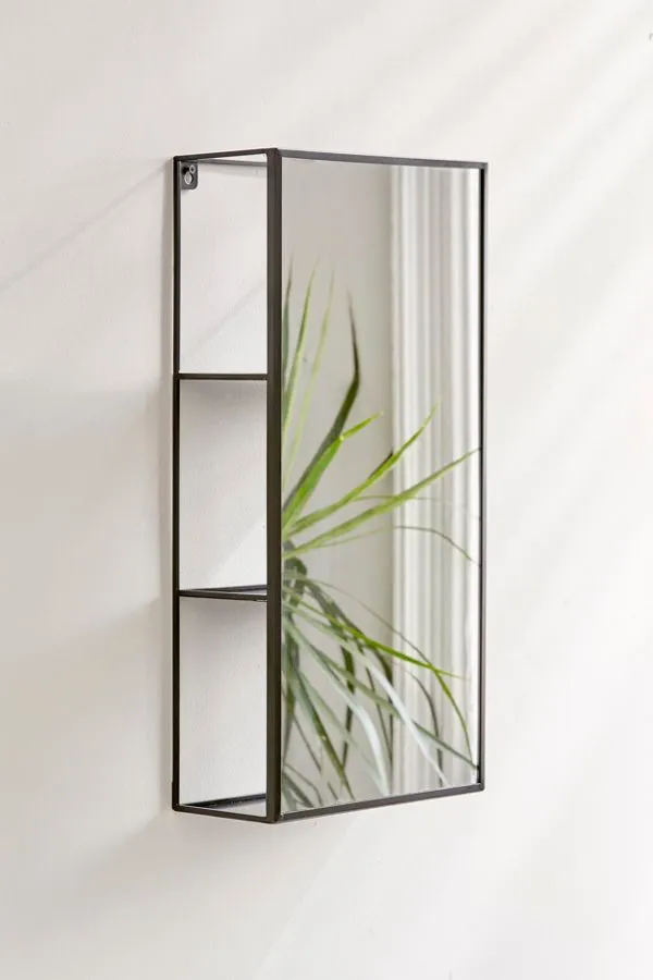 Cubiko Mirror & Storage Unit - Black