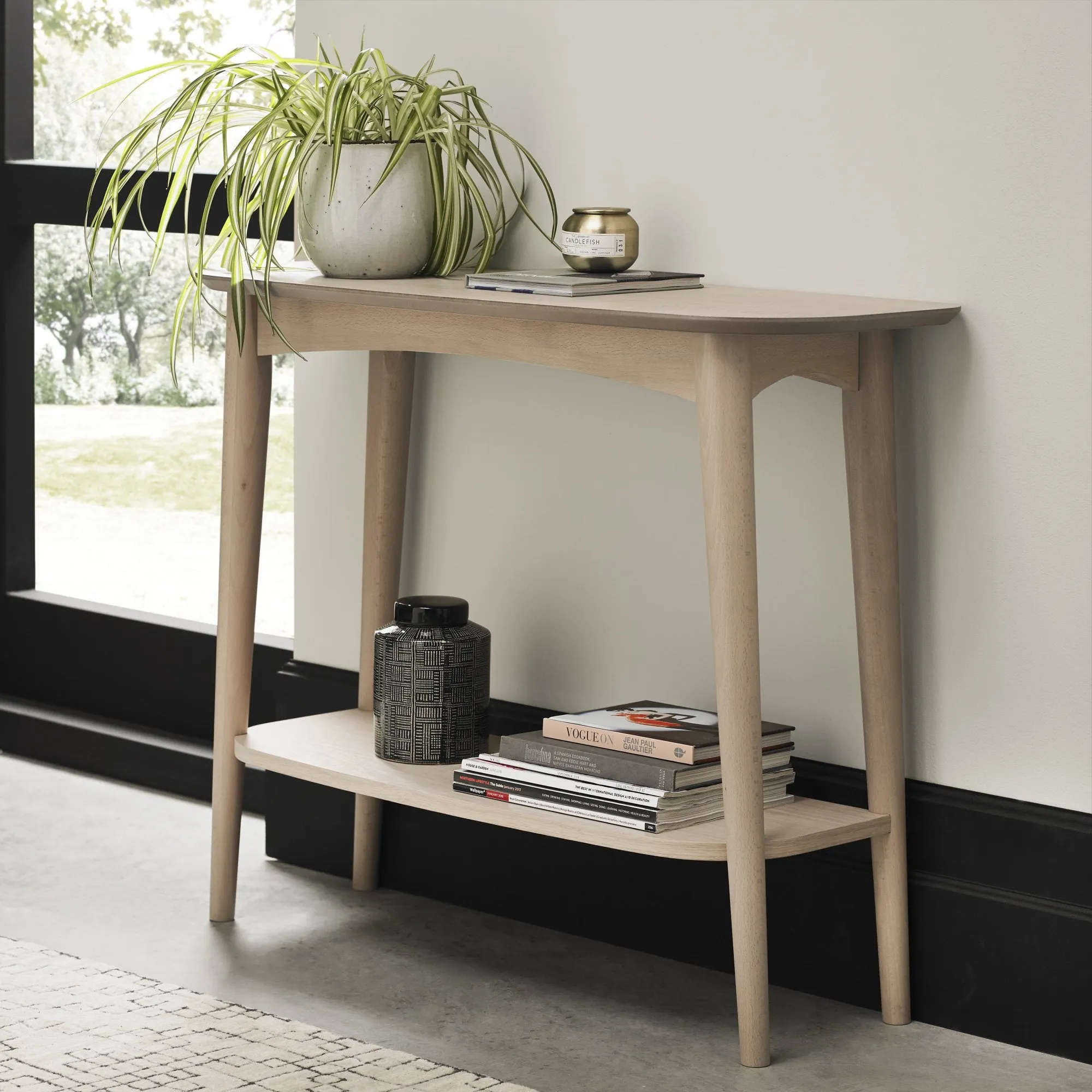 Dansk Scandi Oak Console With Shelf