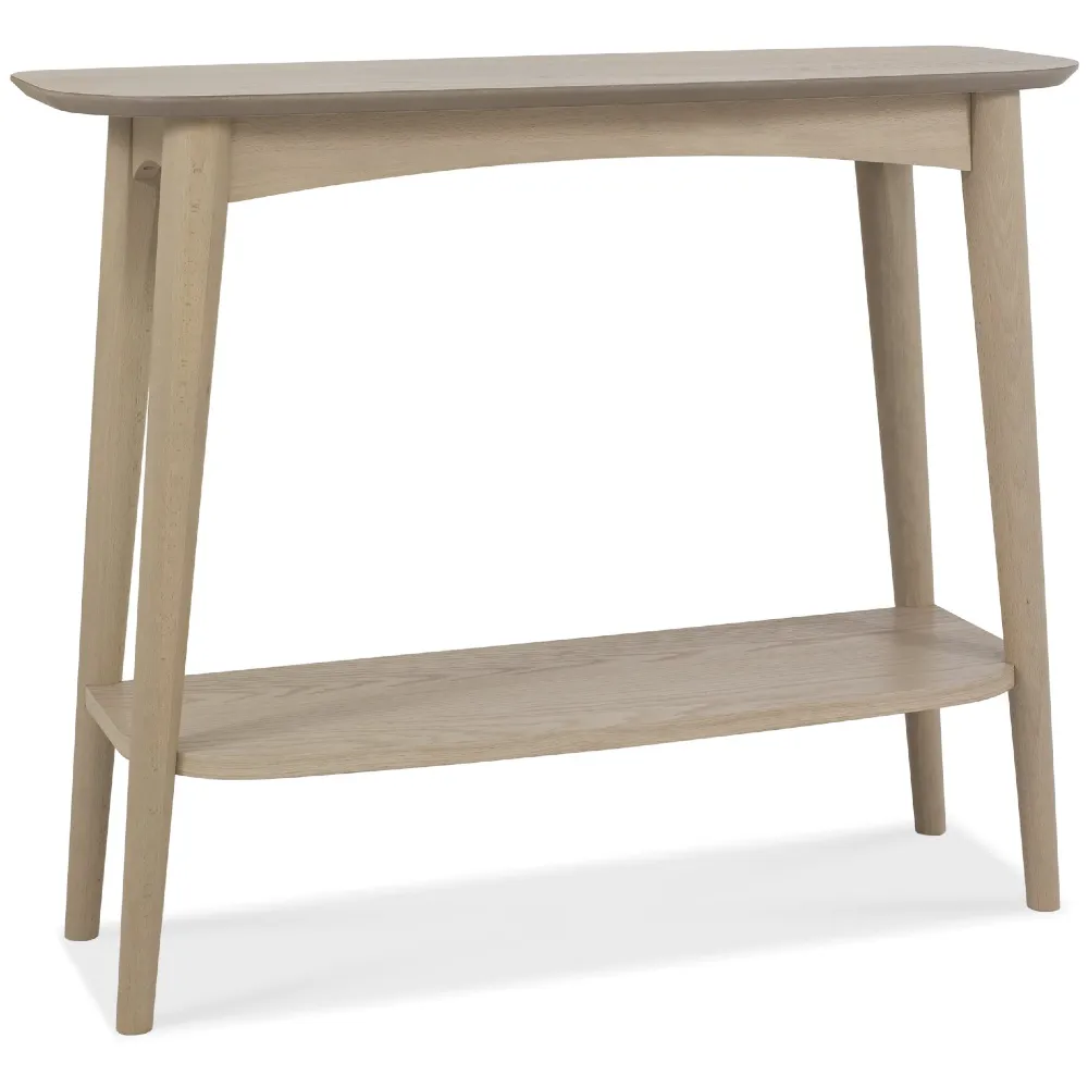 Dansk Scandi Oak Console With Shelf