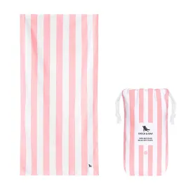 Dock & Bay Beach Towel Cabana Light Collection XL 100% Recycled Malibu Pink