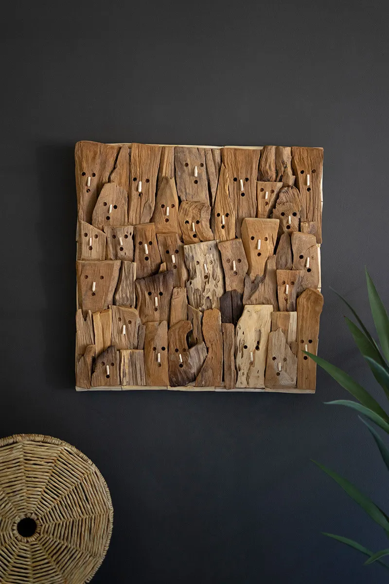 Driftwood Faces Wall Art