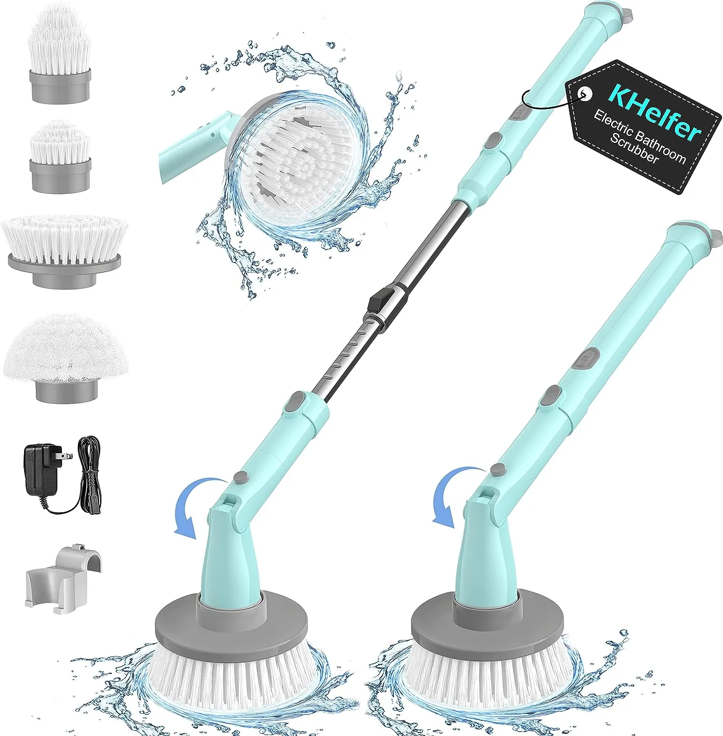 Electric Spin Scrubber Kh8 Pro,1.5H Bathroom Scrubber Dual Speed-HM742