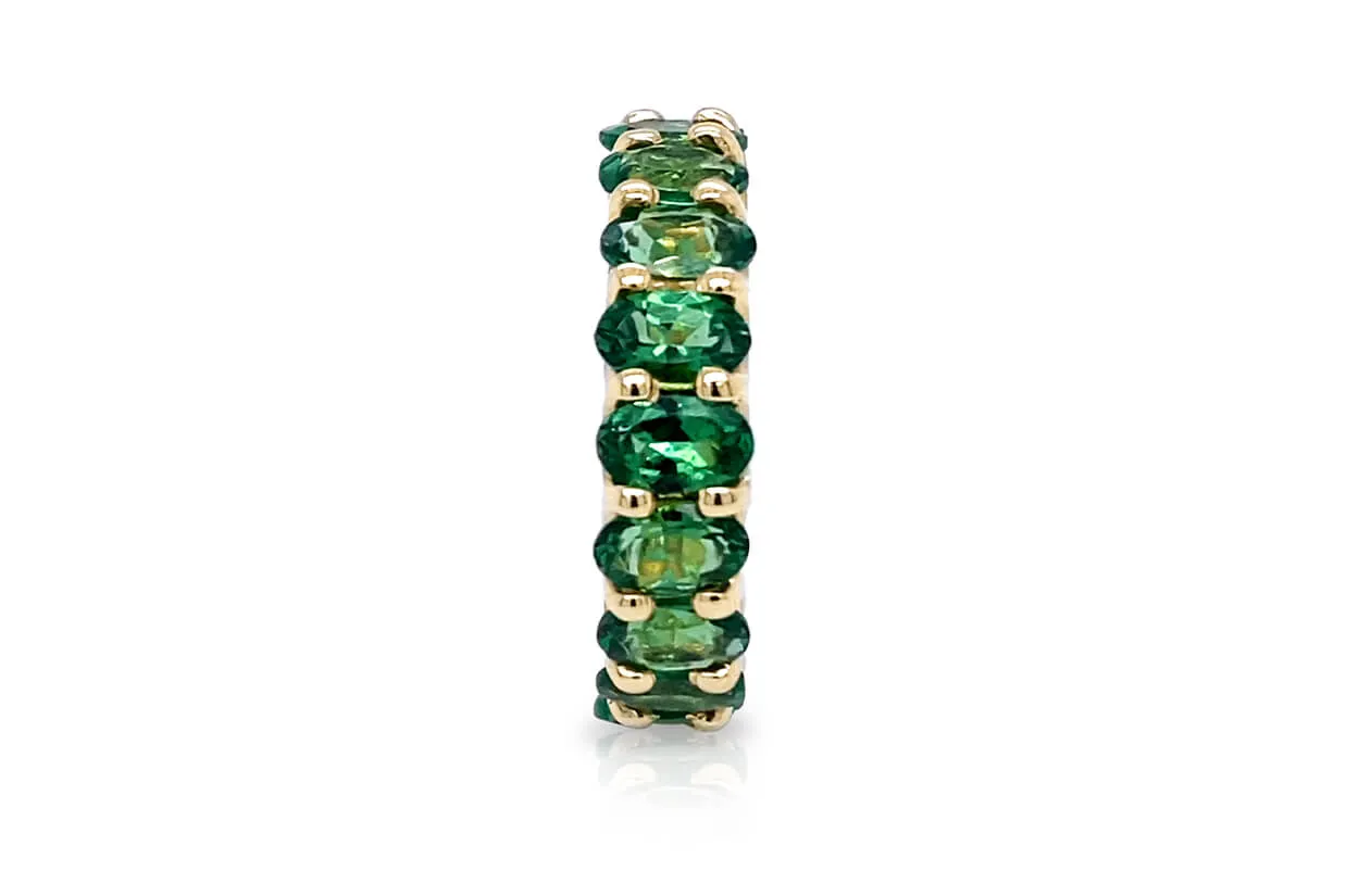 Eternity Ring Tsavorite Garnet & Gold