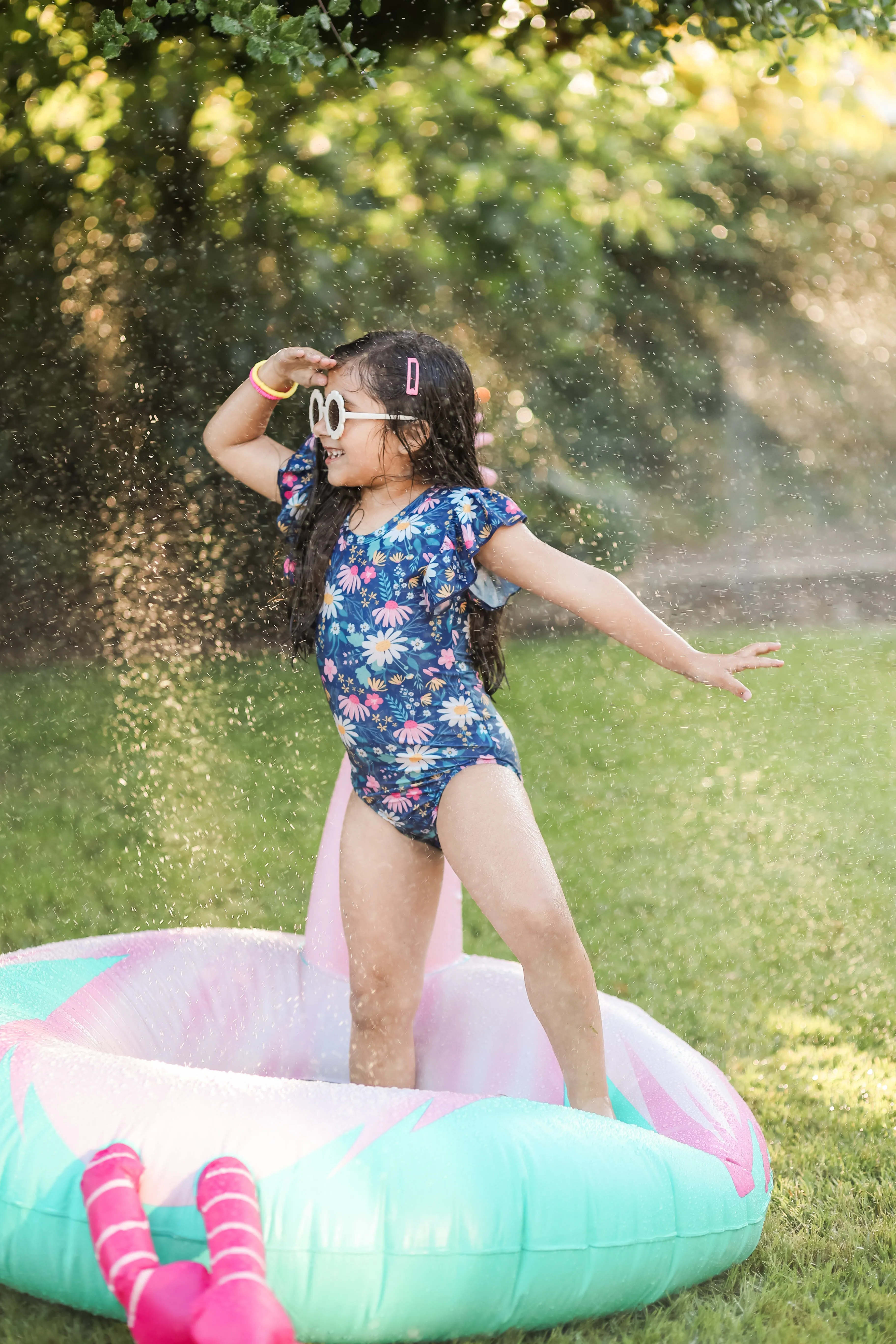 FLORAL ONE PIECE  SWIMSUIT