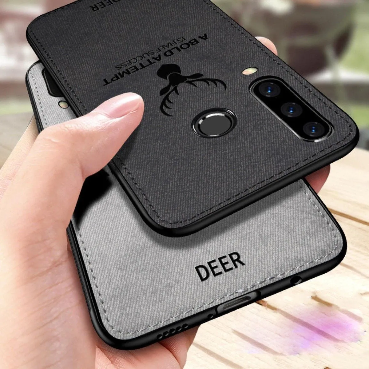 Galaxy M40 Deer Pattern Inspirational Soft Case (3-in-1 Combo)