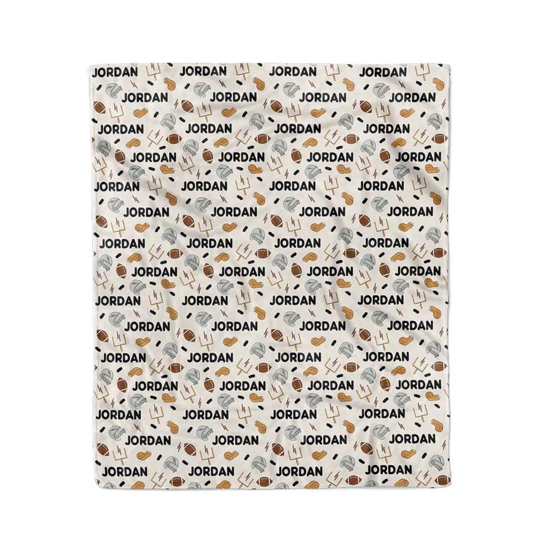 Game Day Personalized Kids Blanket