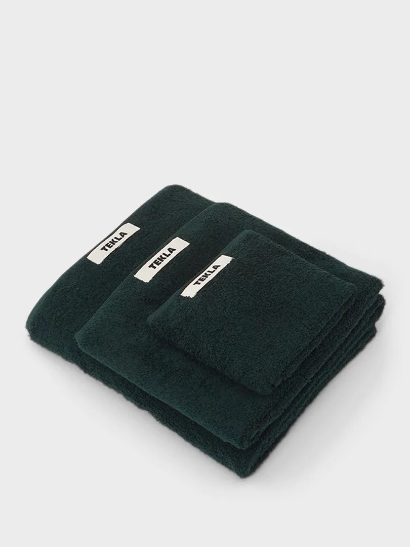 Guest Towel in Forest Green