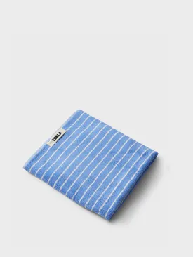 Hand Towel in Clear Blue Stripes