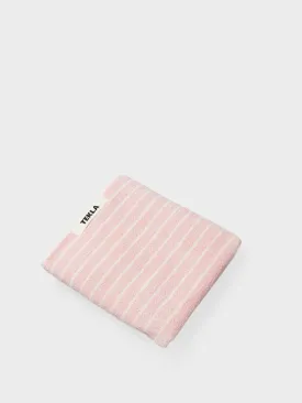 Hand Towel in Shaded Pink Stripes