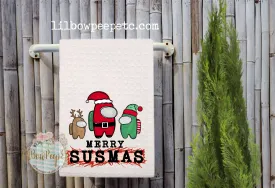 Hand Towel: Merry Susmas Among Us