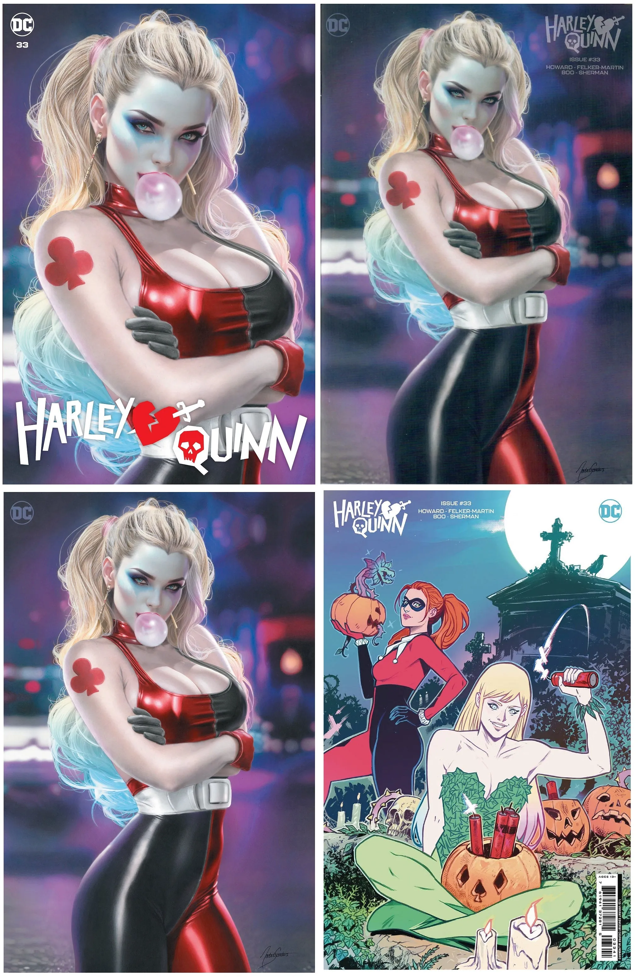 HARLEY QUINN 33 NATALI SANDERS VARIANTS