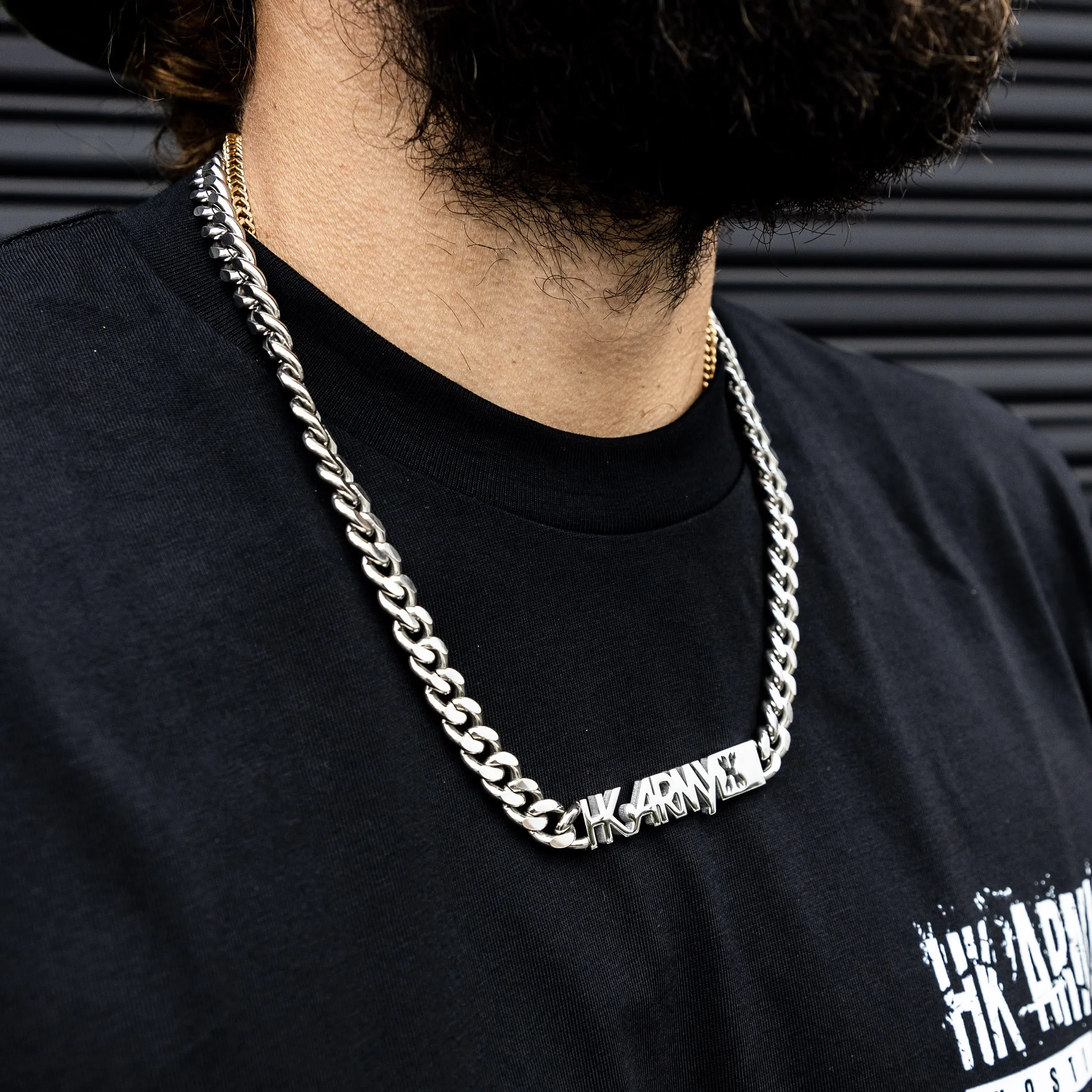 HKARMY Cuban Link Chain - 10mm Silver