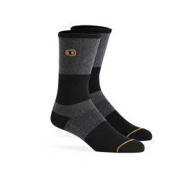 Icon Casual Sock - Grey/Black/Gold