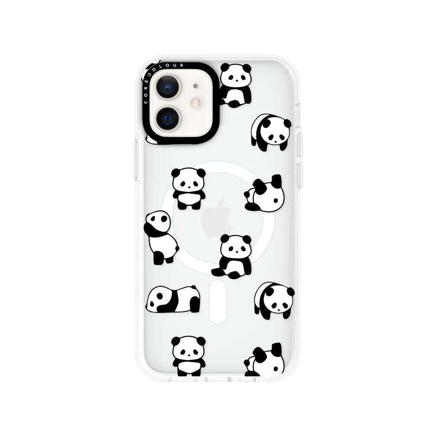 iPhone 12 Moving Panda Phone Case MagSafe Compatible