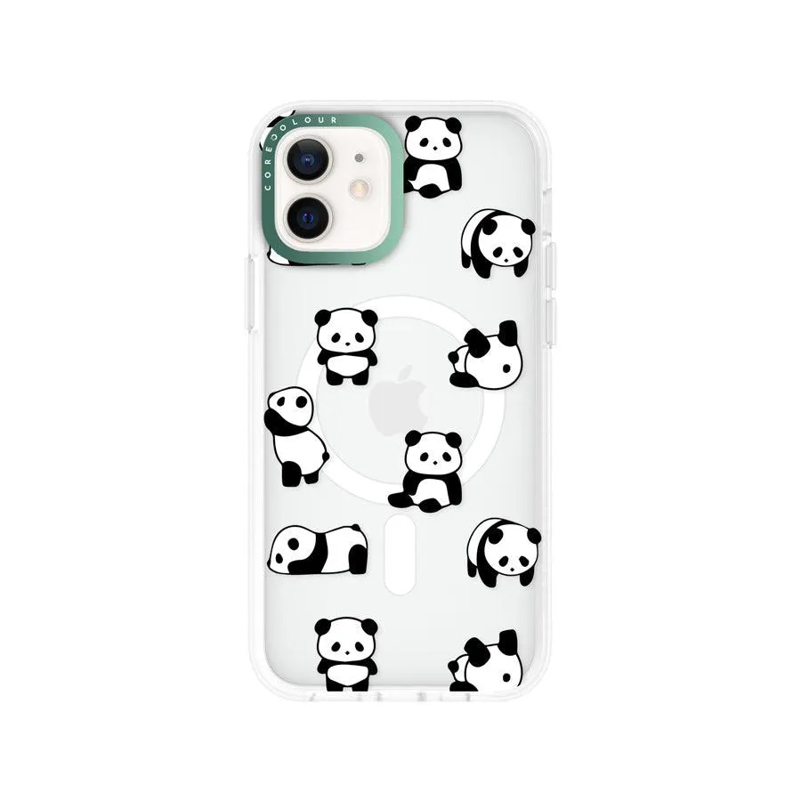 iPhone 12 Moving Panda Phone Case MagSafe Compatible