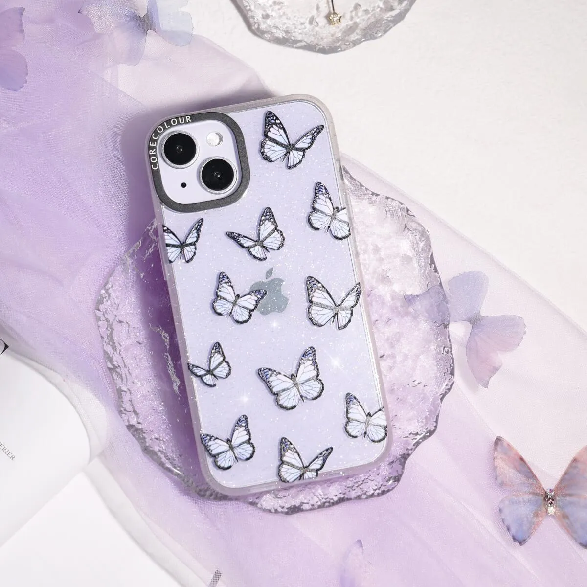 iPhone 12 Pro Max Butterfly Kiss Glitter Phone Case