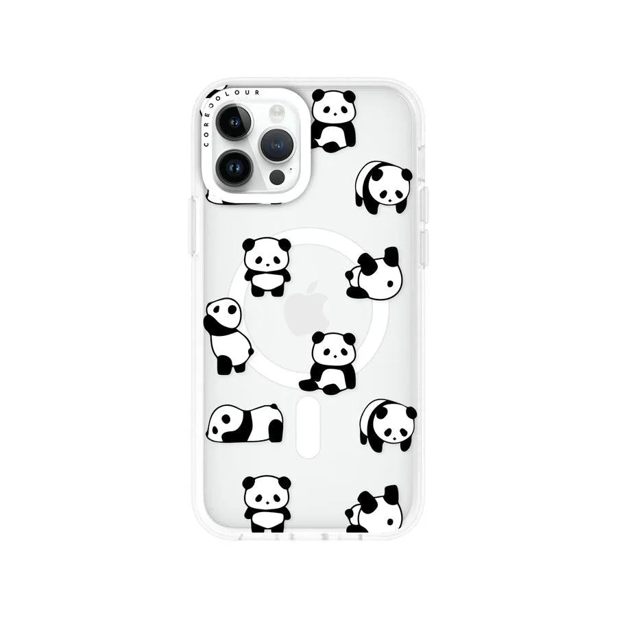 iPhone 12 Pro Moving Panda Phone Case MagSafe Compatible