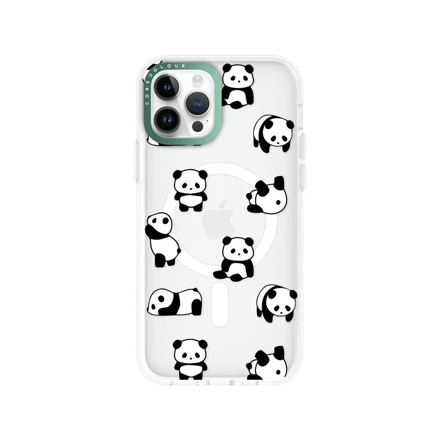 iPhone 12 Pro Moving Panda Phone Case MagSafe Compatible