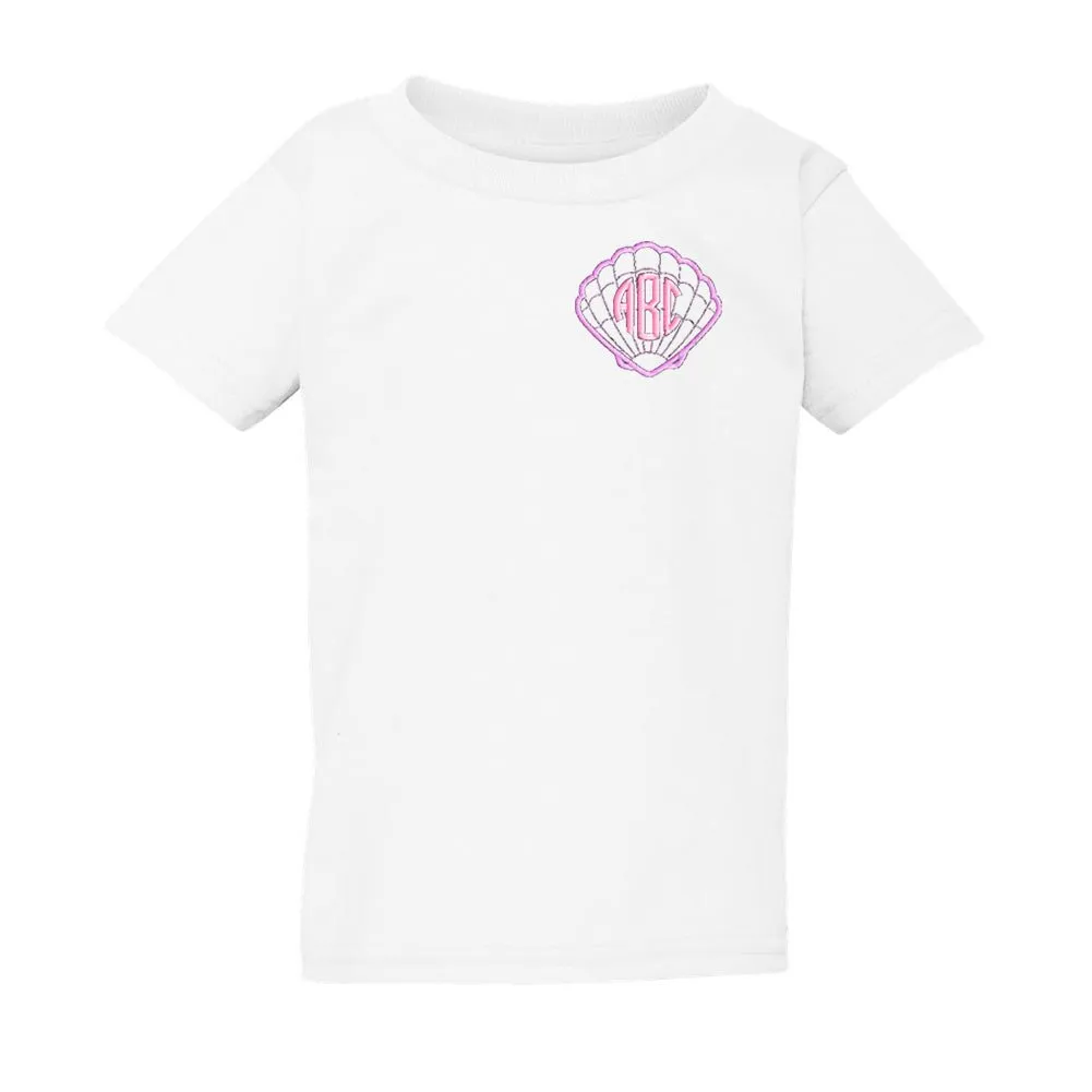 Kids Monogrammed Seashell T-Shirt