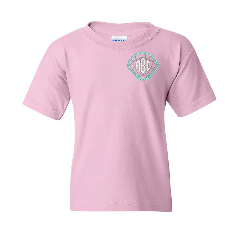 Kids Monogrammed Seashell T-Shirt