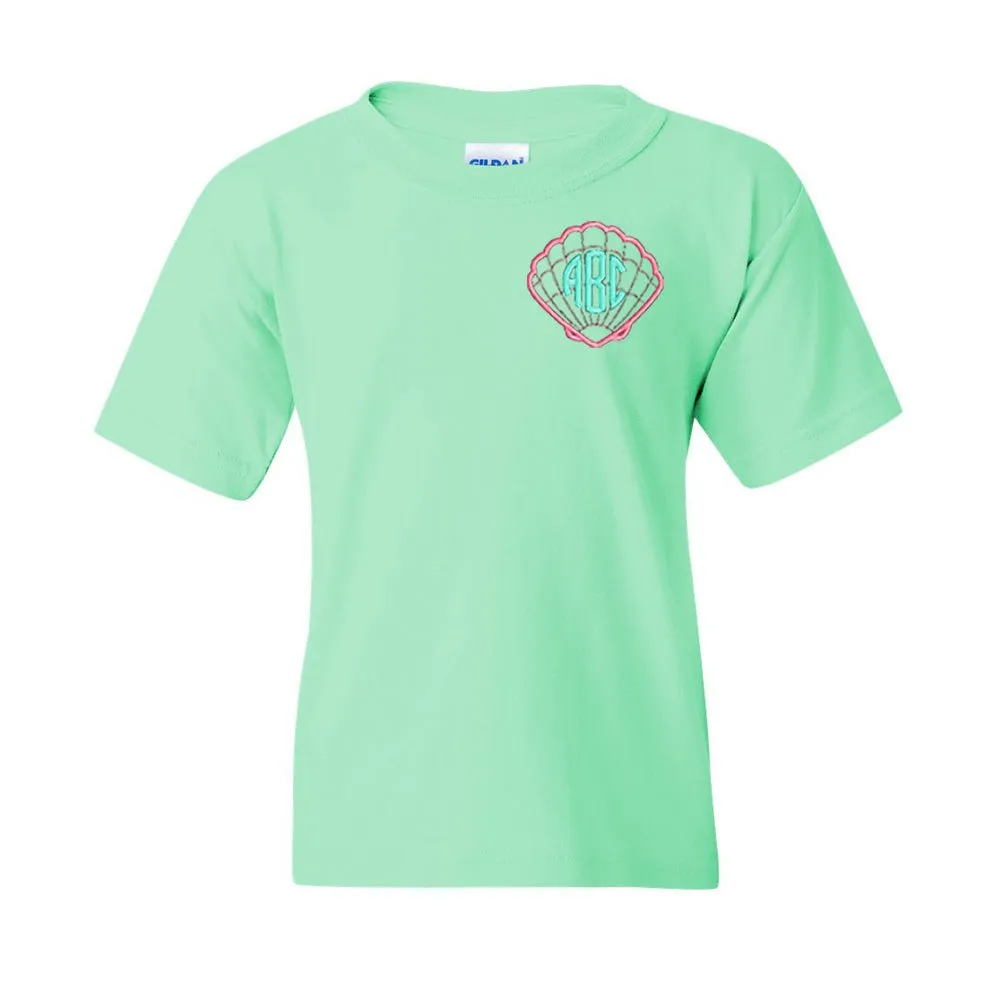 Kids Monogrammed Seashell T-Shirt