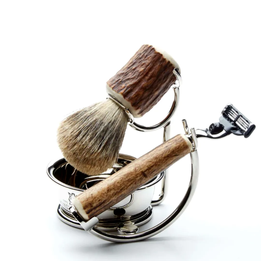 KING'S CROWN | Deer Antler Shaving Set