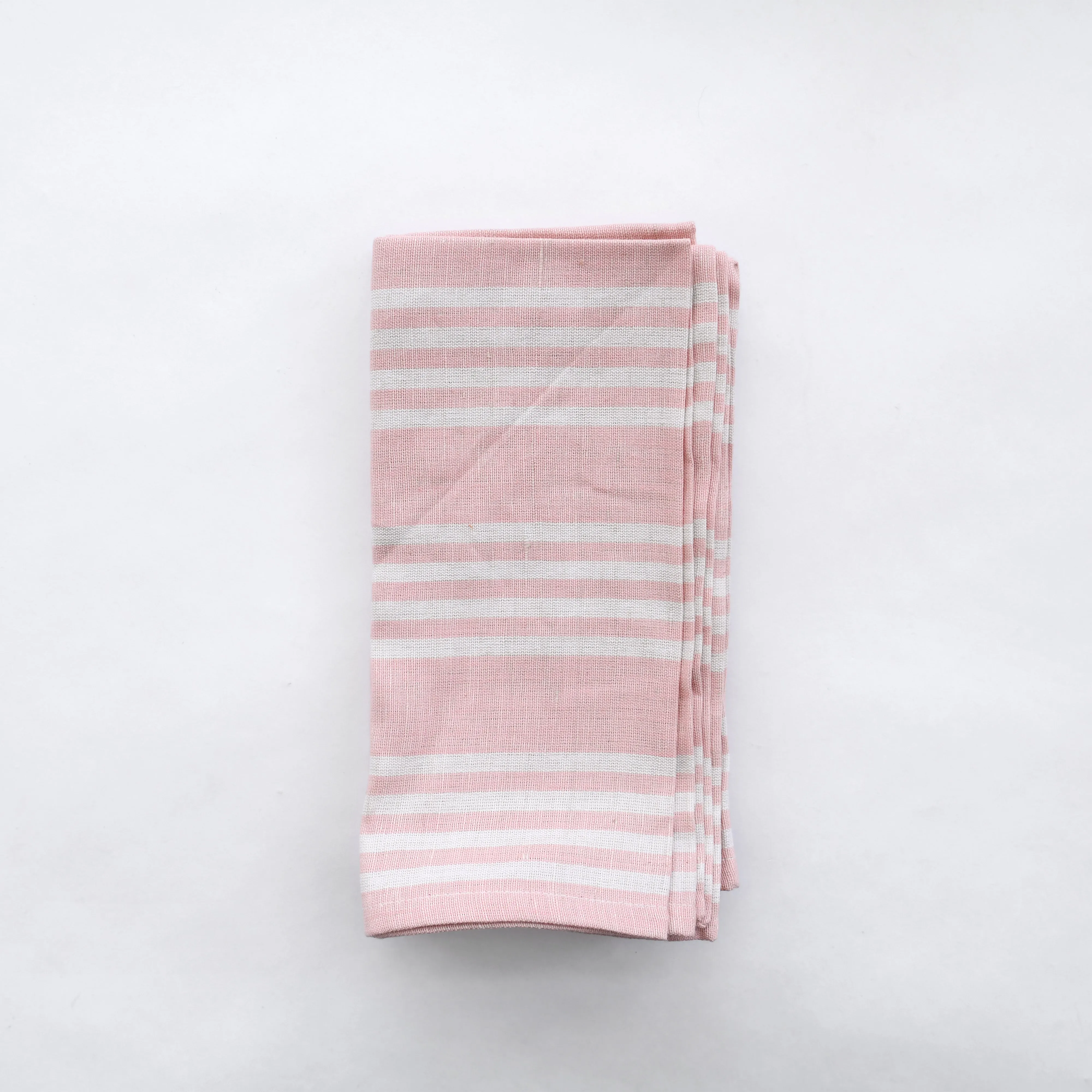 Linen   Cotton Ticking Stripe Napkins, Set of 4