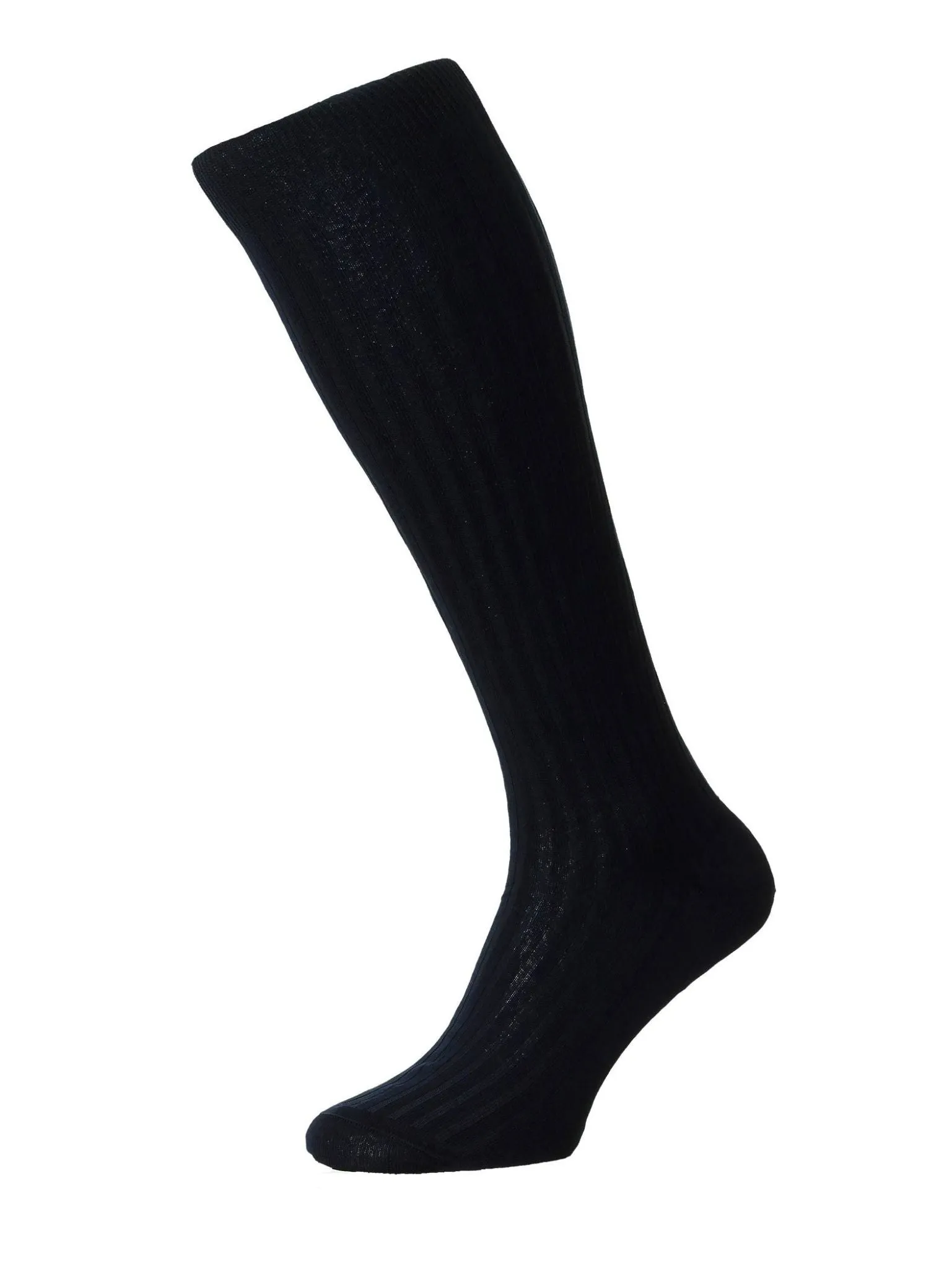 Long Cotton Socks - Navy