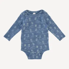 long sleeve lap neck bodysuit | mice & cheese | organic cotton interlock