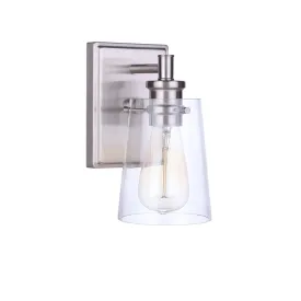 Mia 1 Light Wall Sconce - Satin Nickel